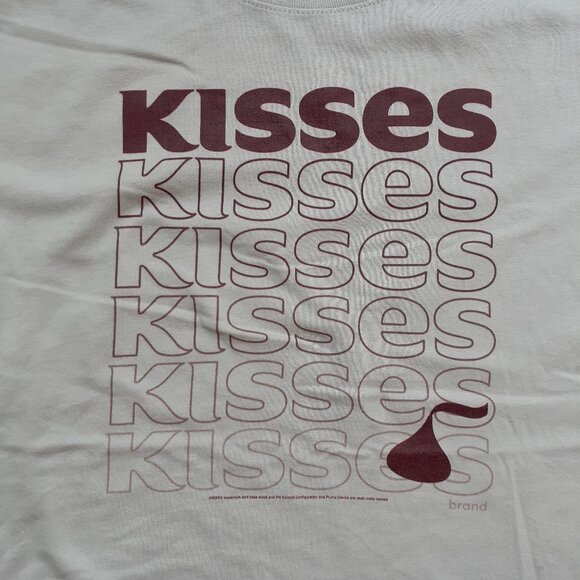 Hershey's Kisses - New Women's Medium Silver Gray T-Shirt - Picture 2 of 4